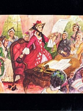Vintage Penelope Barker Edenton Tea Party Postcard VFW 1976 American Revolution